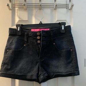 Dark Wash High-Waisted Denim Shorts (Size 5)